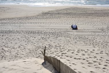 Costa Nova, Aveiro, Centro, Portekiz yakınlarında ünlü bir plaj.