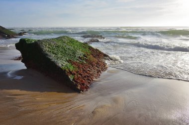 Atlantik Okyanusu kıyısında, Azenhas Köyü, Sintra, Lisbon, Po do Mar