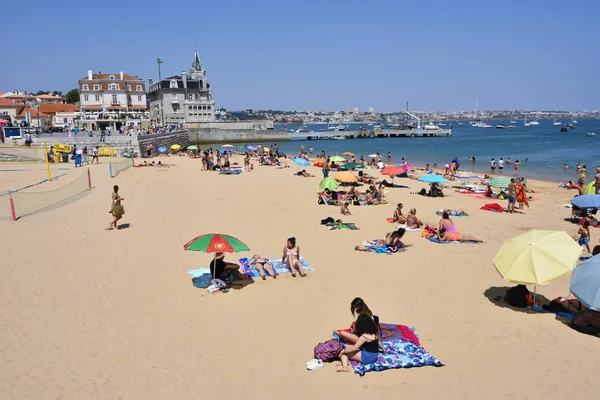 Praia da Rainha δημόσια παραλία. Κάσκαϊς. Πορτογαλία — Φωτογραφία Αρχείου