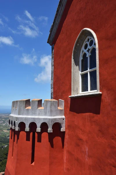 Sintra, Portugal op Pena nationaal paleis. Detail — Stockfoto