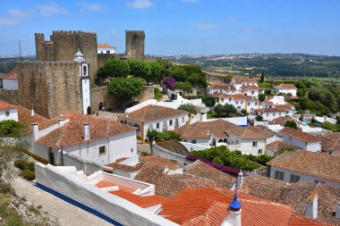 Obidos Köyü ve onun kale Portekiz