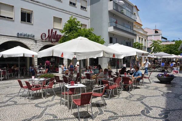 Aveiro, street cafe, Portogallo — Foto Stock