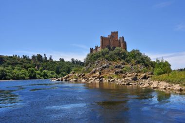 Almourol Ortaçağ Kalesi Ribatejo, Portekiz