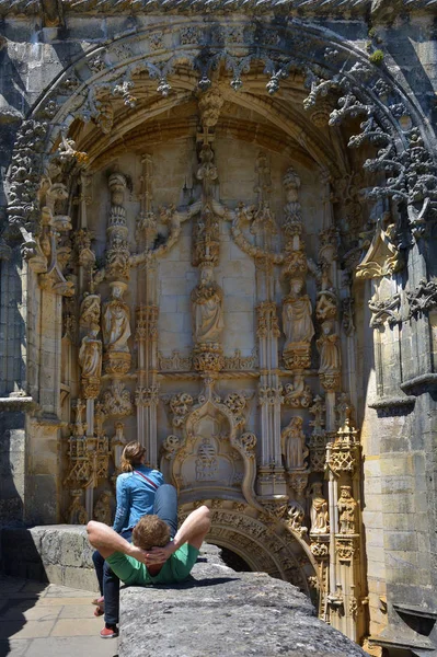 Templar klášter Krista v Tomar, Portugalsko — Stock fotografie