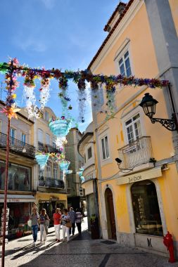 Street in Setubal, Portugal clipart