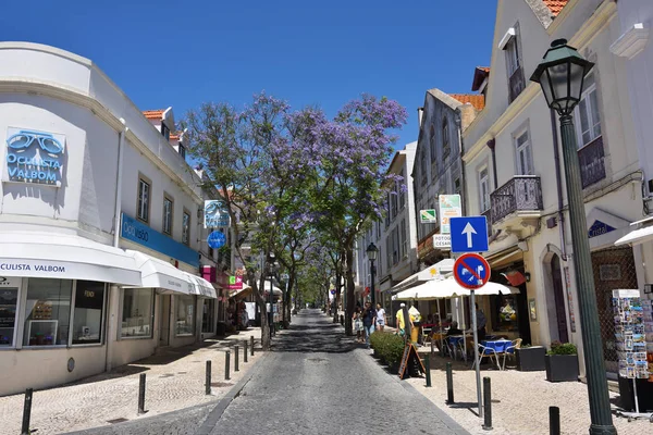Straße in cascais portugal — Stockfoto