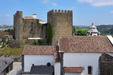 Obidos Köyü ve onun kale Portekiz