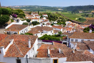 Obidos Köyü ve onun kale Portekiz