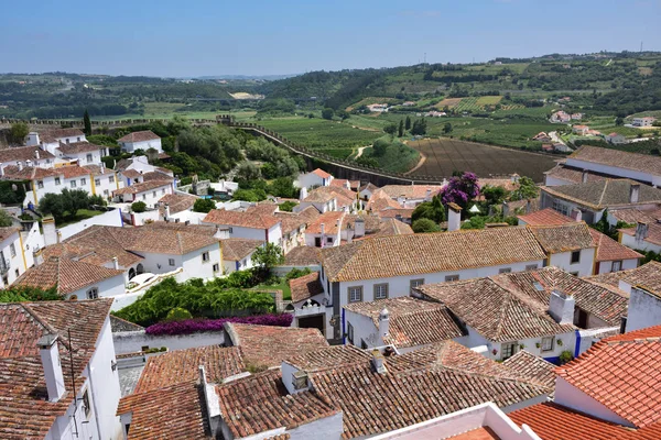 奥比都斯村和它的城堡葡萄牙 — 图库照片