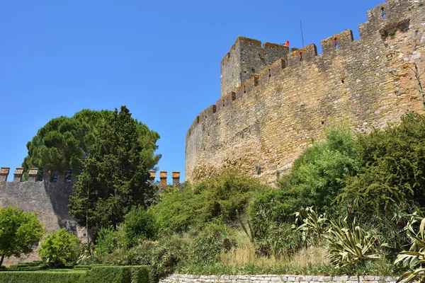 Mury zamku w Tomar, Portugalia — Zdjęcie stockowe
