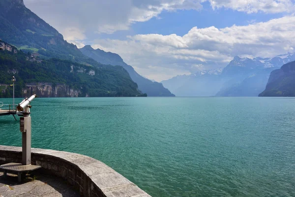 Paisaje en la región del lago Luzern ciudad cercana de Vitznau —  Fotos de Stock