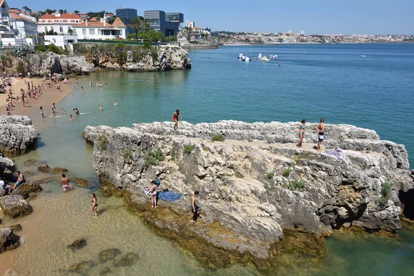 Praia da Rainha 공공 해변. 카사스. 포르투갈 — 스톡 사진