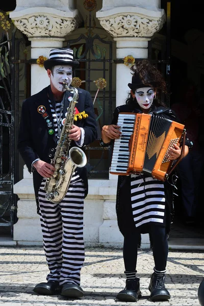 Street musicians in Aveiro. Portugal — Stock Photo, Image