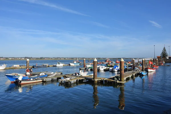 Fishing boats in Costa Nova, Portugal — Stock Photo, Image
