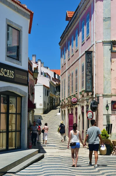 Rua em Cascais Portugal — Fotografia de Stock