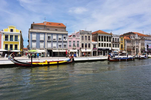 Rio Vouga em Aveiro, Portugal — Fotografia de Stock