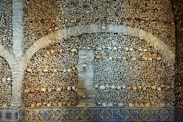 Kapelle der Knochen, evora, portugal — Stockfoto