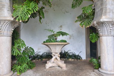 Antik flowerbed neo-Gotik tarzda Sintra, Portekiz 