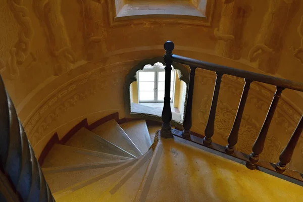 Spiral staircase in Pena National Palace, Portugal — Stock Photo, Image