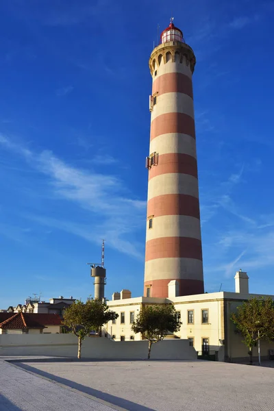 Lighthouse Farol da Barra, Portugal — Stock Photo, Image