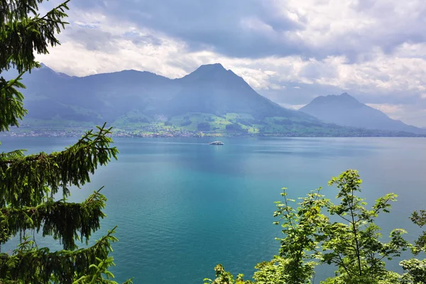 Paesaggio del lago di Luzerne, Svizzera — Foto Stock