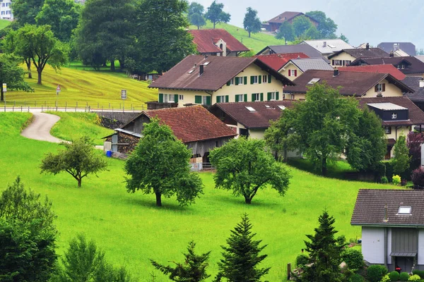 Villaggio Canton Uri, Svizzera — Foto Stock