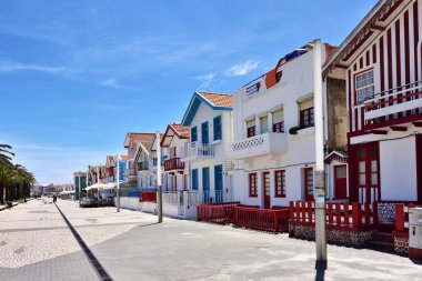 Costa Nova tatil beldesi, Beira Litoral, Portekiz, Avrupa