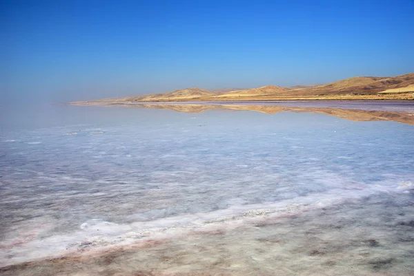 Gölü Tuz tuz Türkiye'nin İç Anadolu Bölgesi — Stok fotoğraf