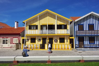 Costa Nova tatil beldesi, Beira Litoral, Portekiz, Avrupa