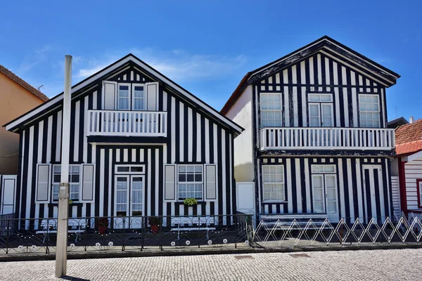 Costa Nova resort, Beira Litoral, Portugal, Europa — Fotografia de Stock