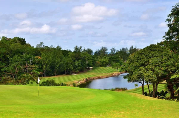 Golf alanı, Seyşel Adaları — Stok fotoğraf