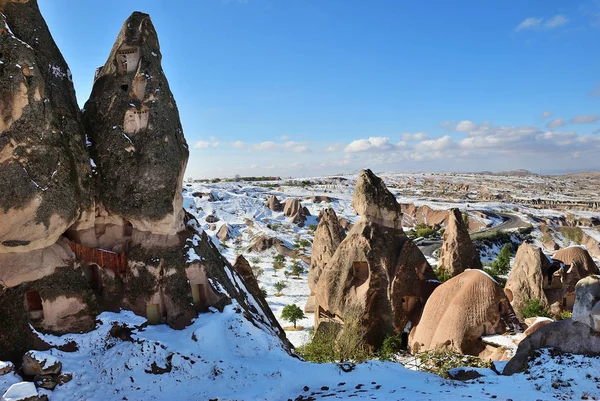 Vinter i Kappadokien, Turkiet — Stockfoto