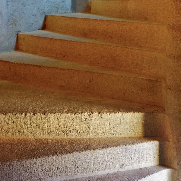 Detal spiralnych schodów — Zdjęcie stockowe
