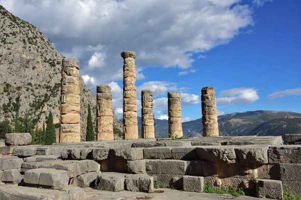 Swiatyni Apollo w Delphi, Grecja — Zdjęcie stockowe