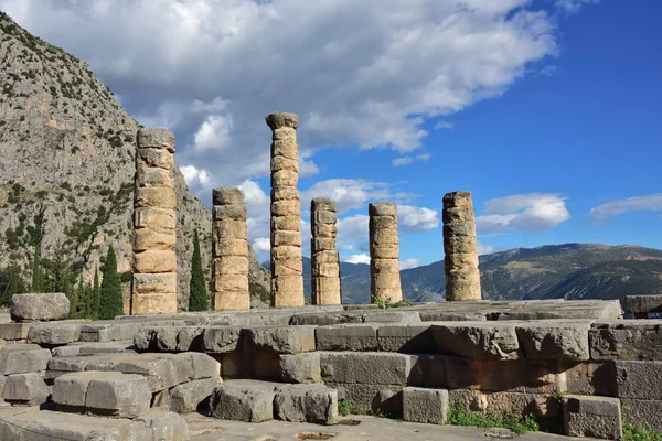 Apollotemplet i Delfi, Grekland — Stockfoto