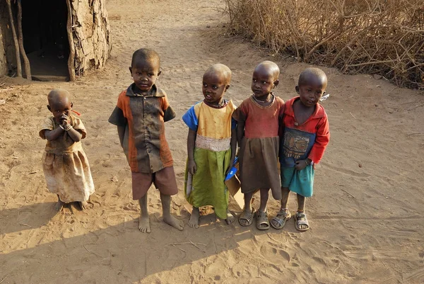 Masai crianças, Quênia — Fotografia de Stock