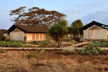 Afrika seyahat, Sentrim Amboseli Tented kampı Luxury Lodge, Kenya