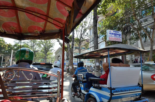 Siem Reap traffic, Cambodia — Stock Photo, Image