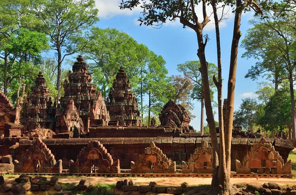 Banteay Srei chrám Siem Reap komplexní Kambodža — Stock fotografie