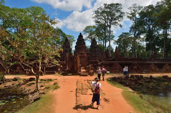 Tempio di Banteay Srei Siem Reap complesso Cambogia — Foto Stock