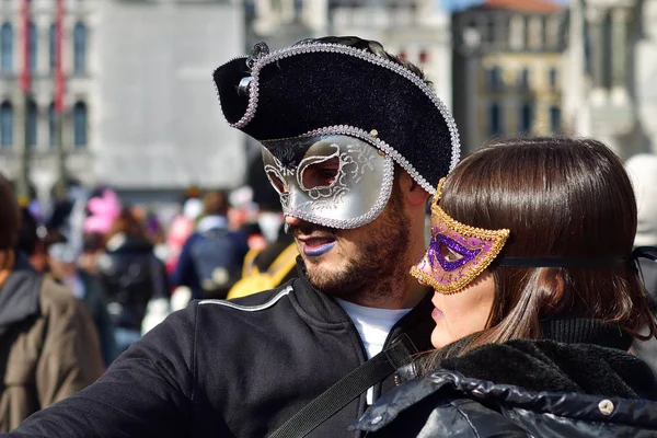 Carnaval van Venetië, Italië — Stockfoto