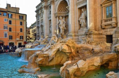 Trevi Çeşmesi, Roma. İtalya