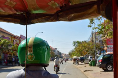 Siem Reap traffic, Cambodia clipart