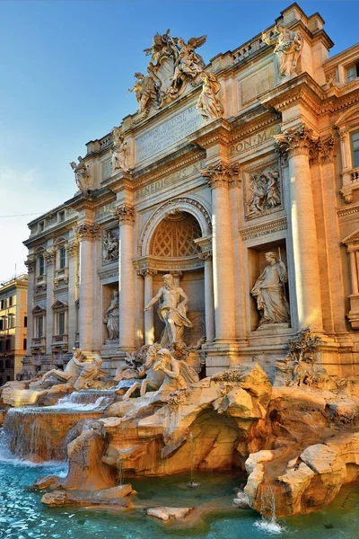 Fontanna di Trevi, Rome. Włochy — Zdjęcie stockowe