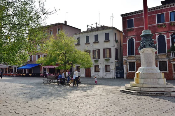 Campo Santa Margherita w Wenecja, Włochy — Zdjęcie stockowe