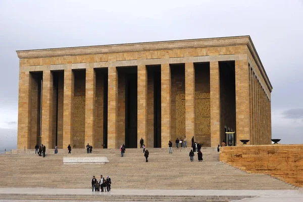 무스타파 케말 Ata의 아타튀르크 영묘 Anitkabir 기념비 무덤 — 스톡 사진