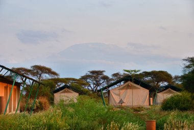 Afrika seyahat, Sentrim Amboseli Tented kampı Luxury Lodge, Kenya