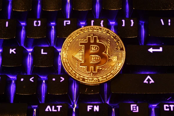 Crypto currency Bitcoin — Stock Photo, Image