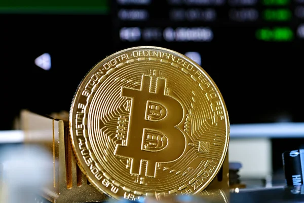 Crypto currency Bitcoin — Stock Photo, Image