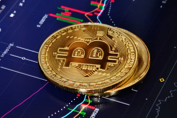 Crypto currency Bitcoin — Stock Photo, Image